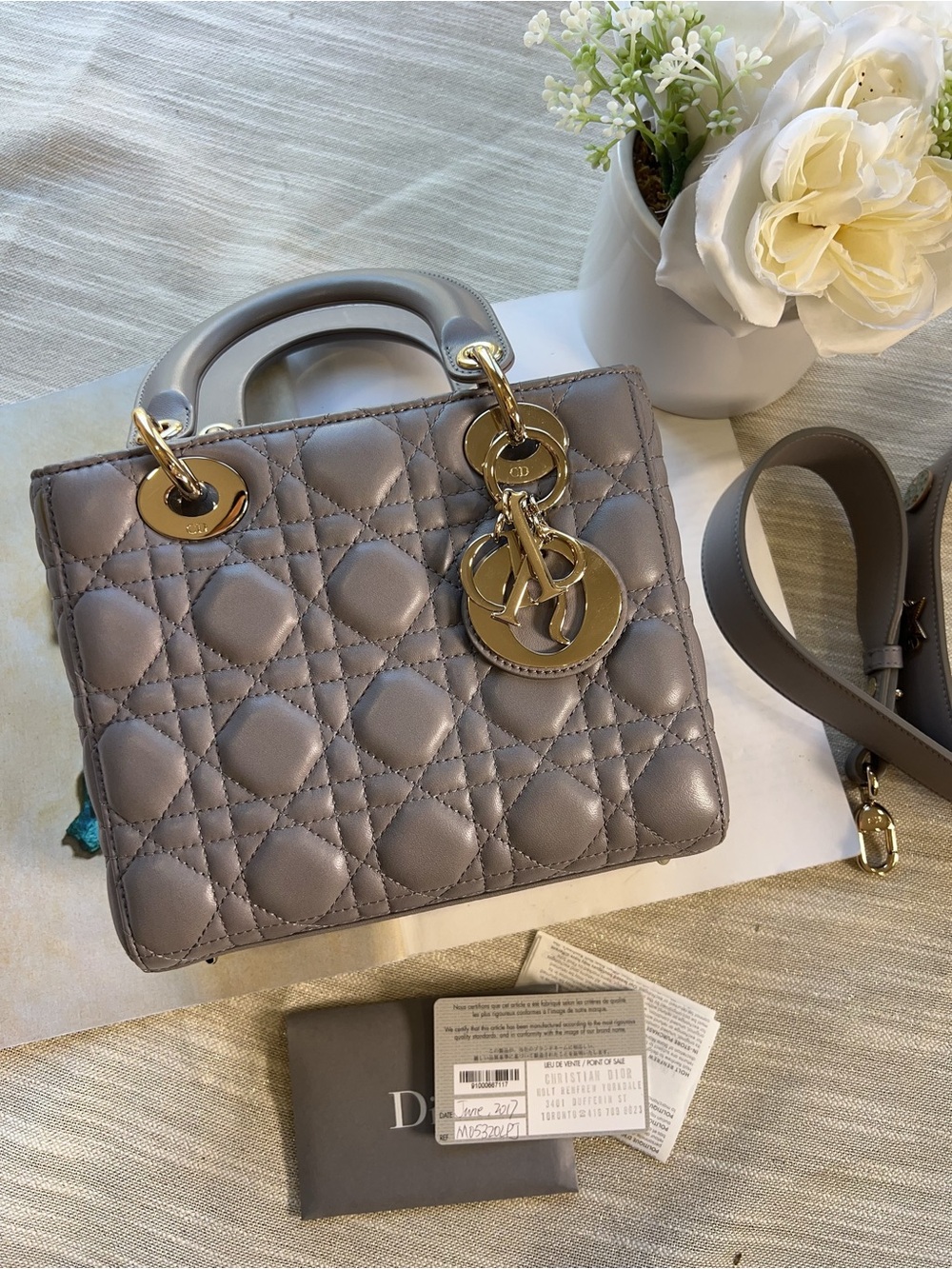 Dior Lambskin Cannage Small My ABCDior Lady Dior